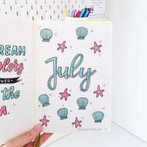 July Bullet Journal Cover Theme Ideas! - The Curious Planner