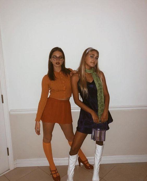 scooby doo halloween outfit velma and daphne fancy dress