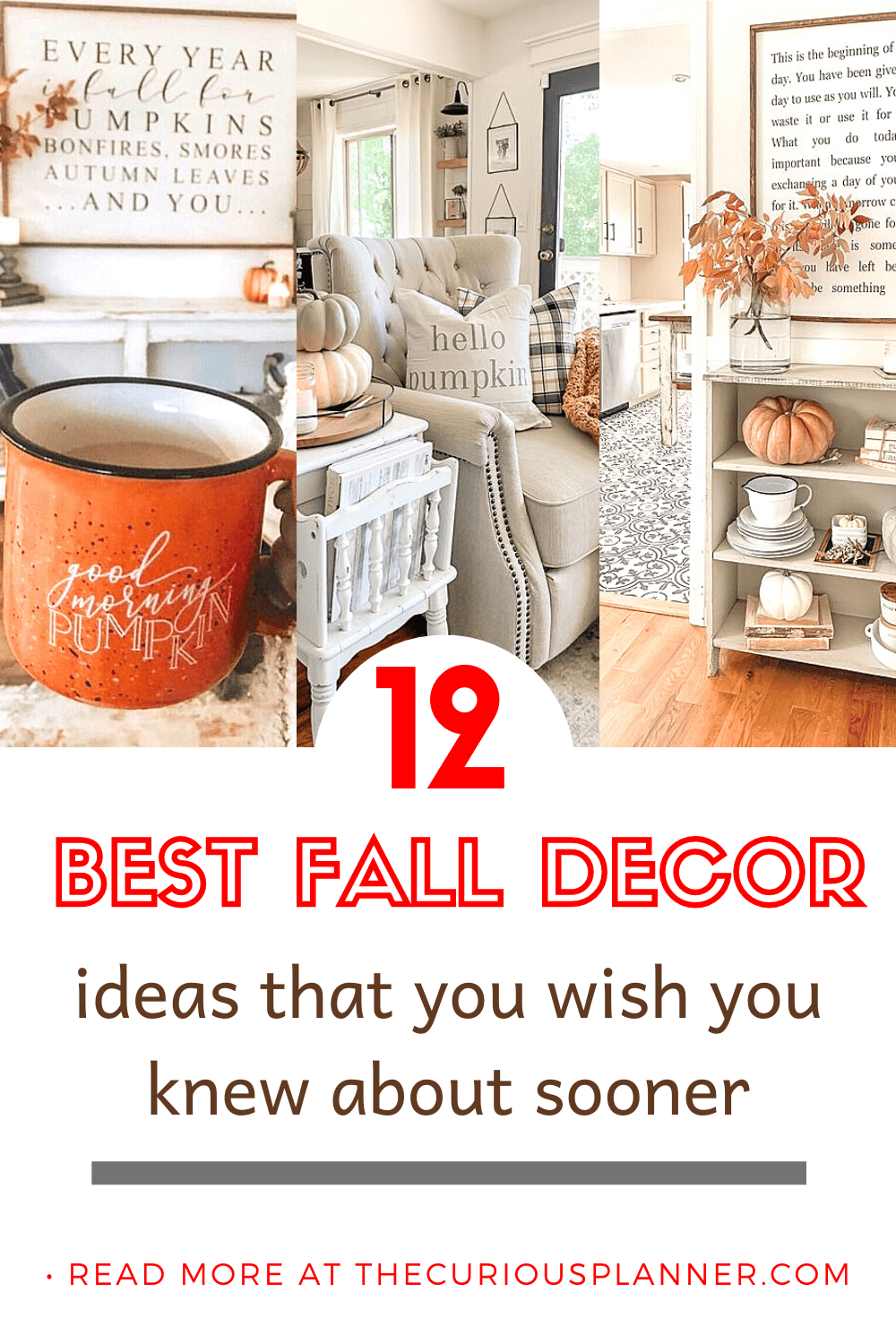 12 AUTUMNAL FALL DECOR IDEAS YOU WISH YOU KNEW ABOUT SOONER! - The ...