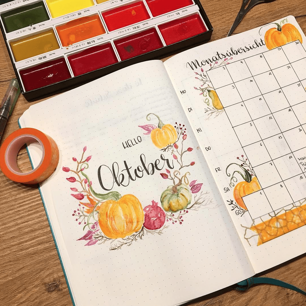 THE BEST AUTUMNAL OCTOBER BULLET JOURNAL COVER IDEAS YOU NEED TO SEE 