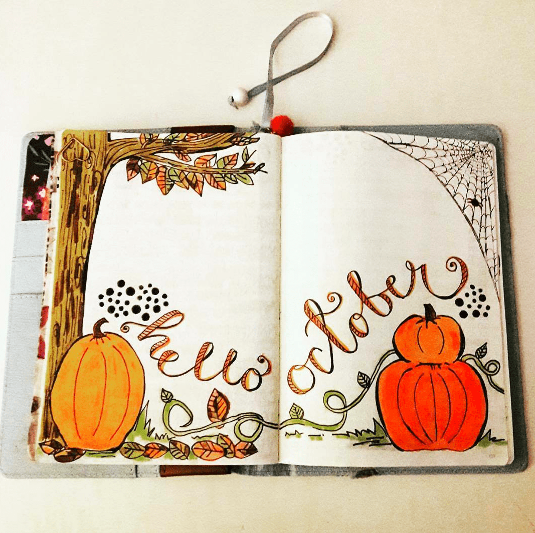 THE BEST AUTUMNAL OCTOBER BULLET JOURNAL COVER IDEAS YOU NEED TO SEE ...