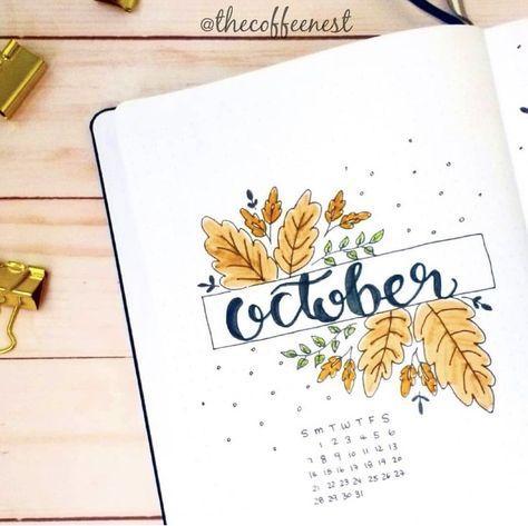 THE BEST AUTUMNAL OCTOBER BULLET JOURNAL COVER IDEAS YOU NEED TO SEE ...