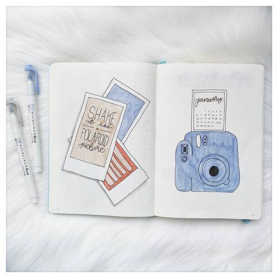 january bullet journal cover ideas minimalist