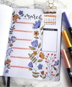 13 Brilliant March Bullet Journal Cover Ideas We Cannot Wait to Copy ...