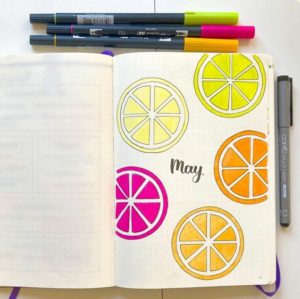 20+ Insanely Pretty May Bullet Journal Cover Ideas - The Curious Planner