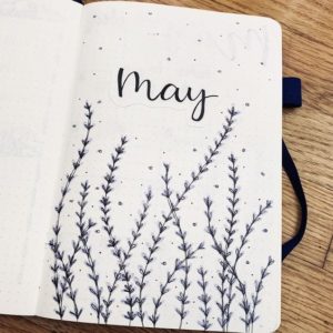 20+ Insanely Pretty May Bullet Journal Cover Ideas - The Curious Planner