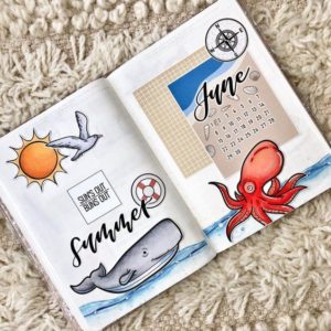 15+ Hot June Bullet Journal Cover Page Ideas you NEED To See - The ...