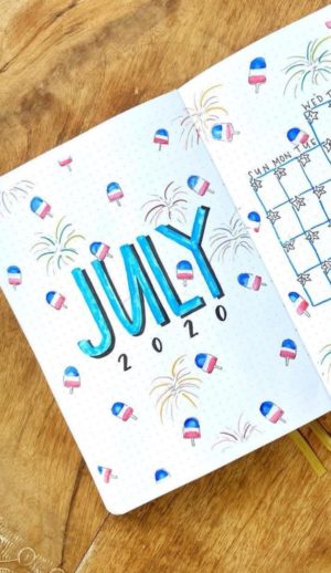 20+ Amazing July Bullet Journal Cover Ideas We are Drooling Over - The ...