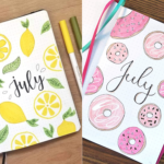 20+ Amazing July Bullet Journal Cover Ideas We are Drooling Over