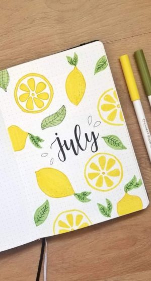 20+ Amazing July Bullet Journal Cover Ideas We are Drooling Over - The ...
