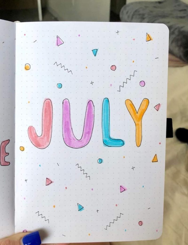20+ Amazing July Bullet Journal Cover Ideas We are Drooling Over - The ...