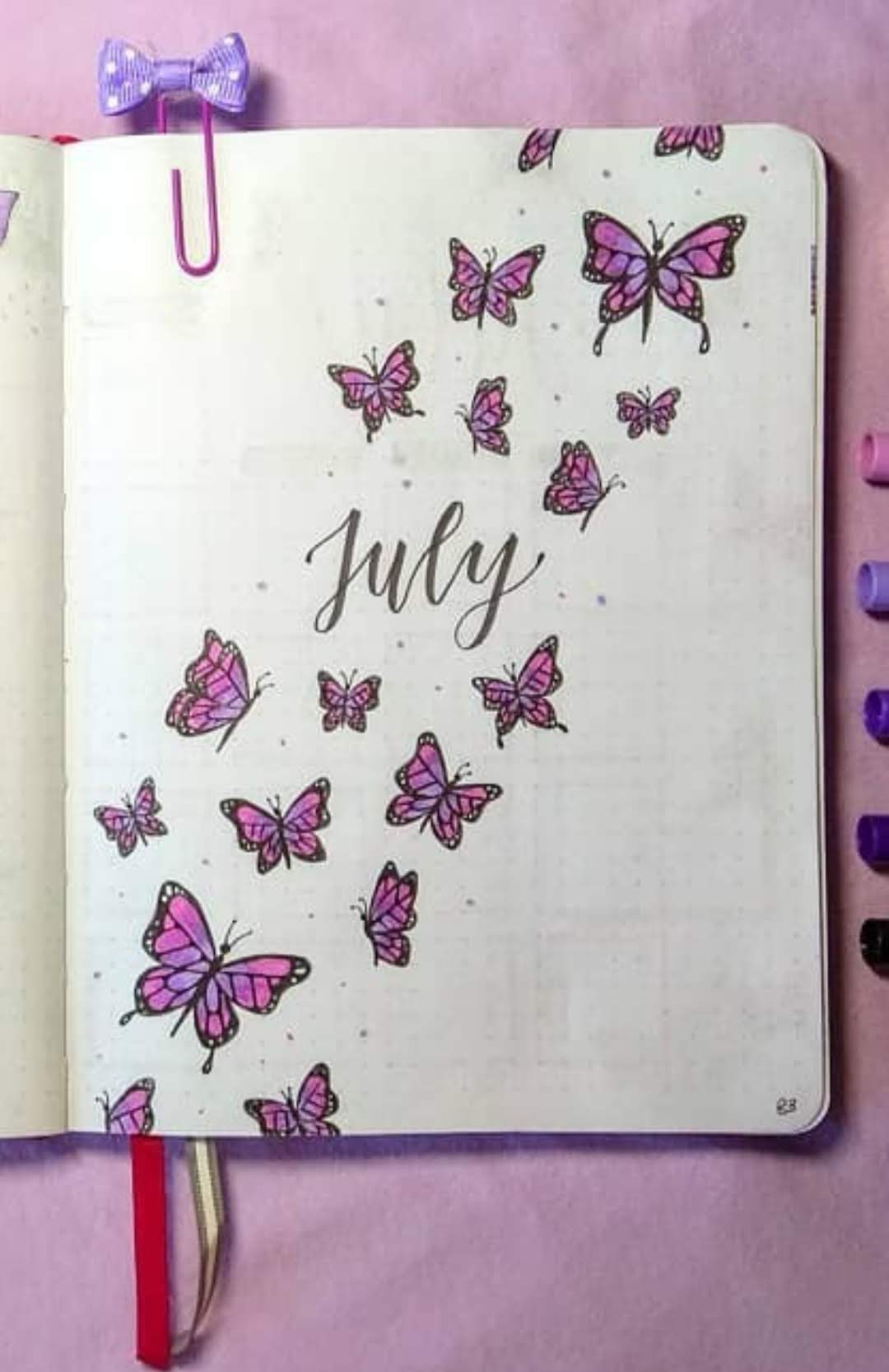 fourth of july bullet journal cover