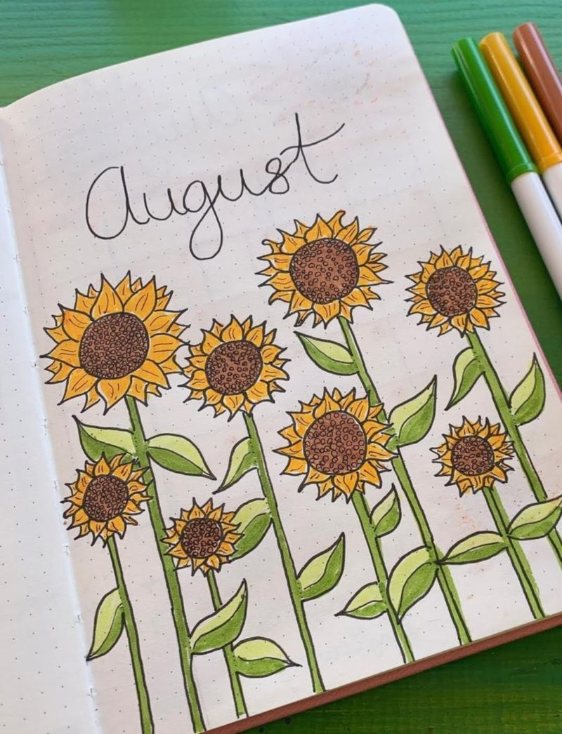 21 Sublime August Bullet Journal Cover Ideas You Will LOVE! - The ...