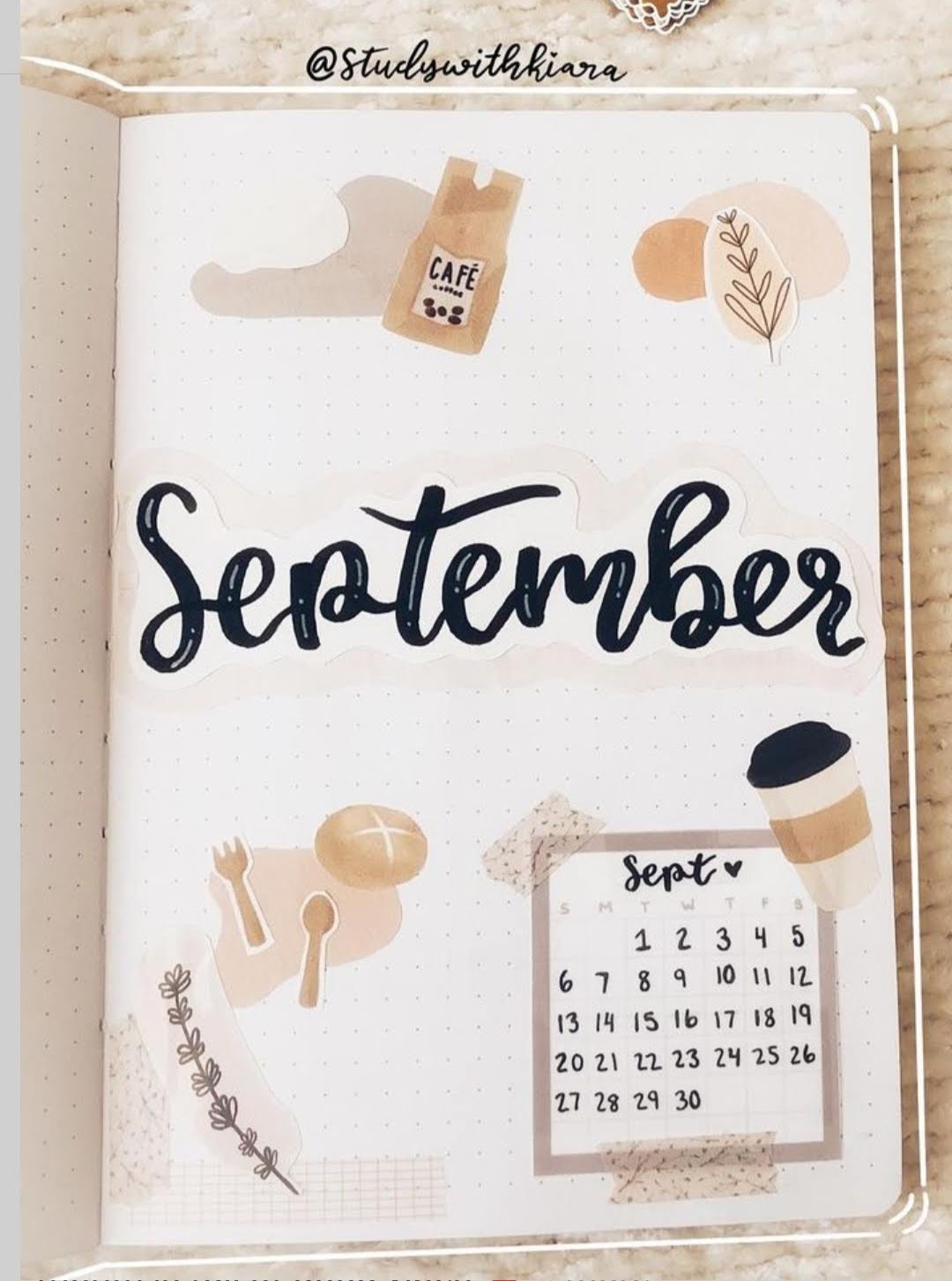 21+ Beautiful Fall/ Autumn September Bullet Journal Cover Ideas - The ...