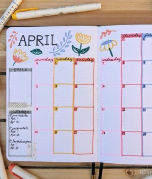 20+ Best Floral Bullet Journal Ideas You Need to Copy! - The Curious ...