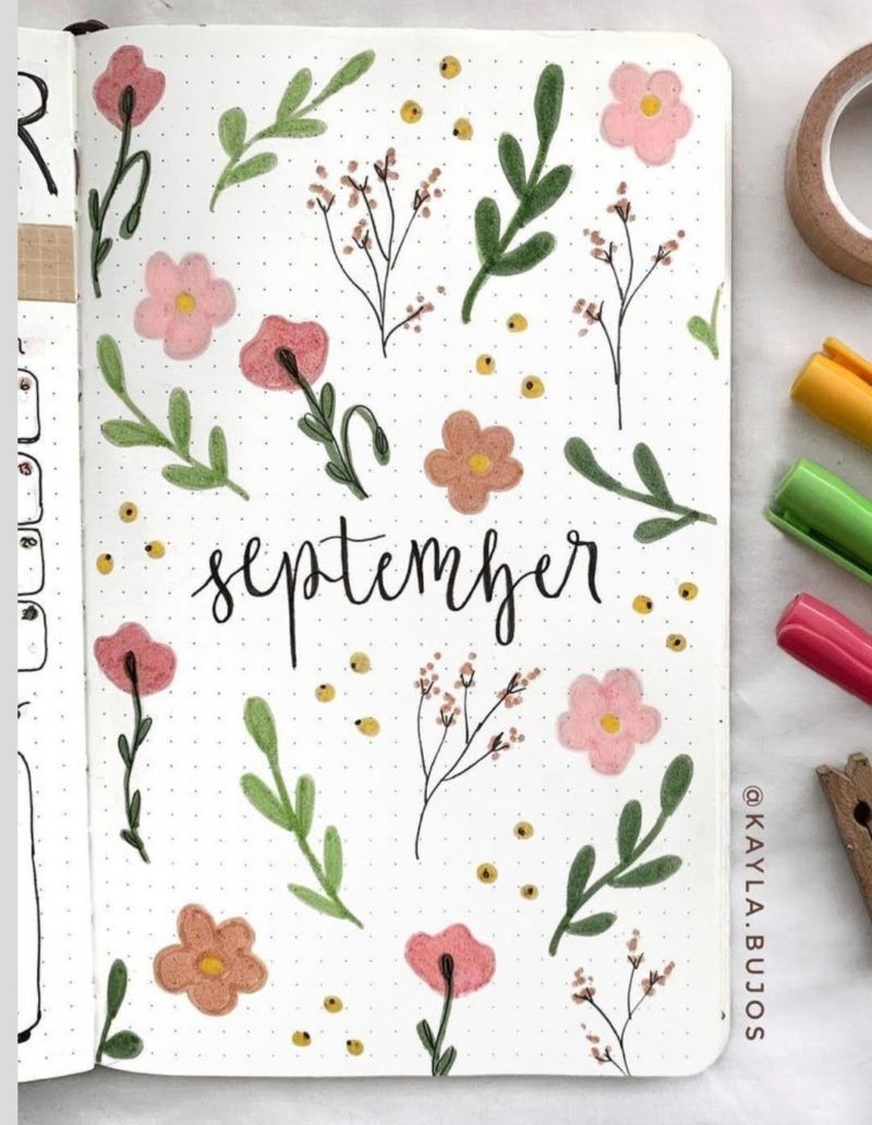 20+ Best Floral Bullet Journal Ideas You Need To Copy! - The Curious 