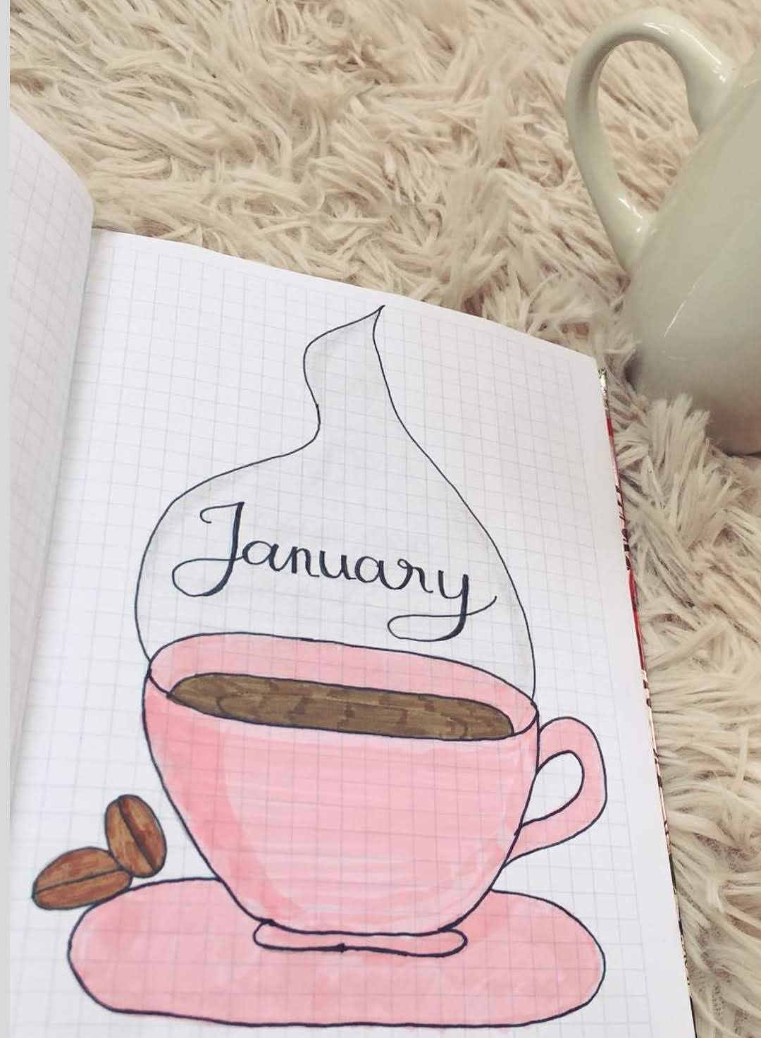 coffee bullet journal monthly