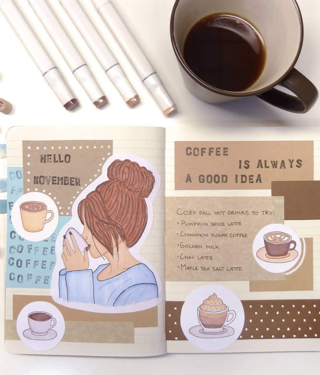 coffee bullet journal november