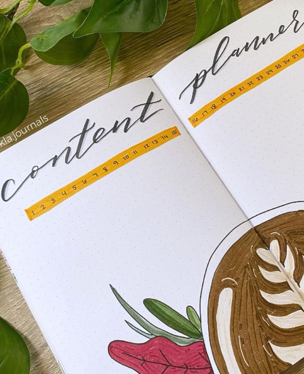 coffee bullet journal theme ideas