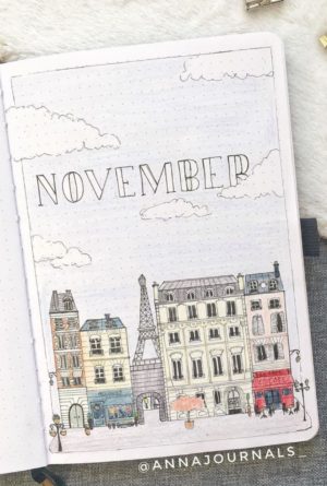 35+ Best November Bullet Journal Cover Page Ideas You'll Drool Over ...