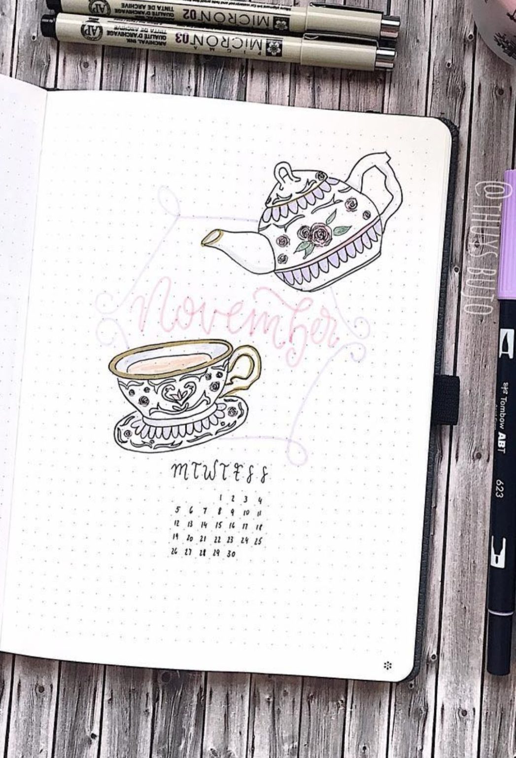 35+ Best November Bullet Journal Cover Page Ideas You'll Drool Over ...