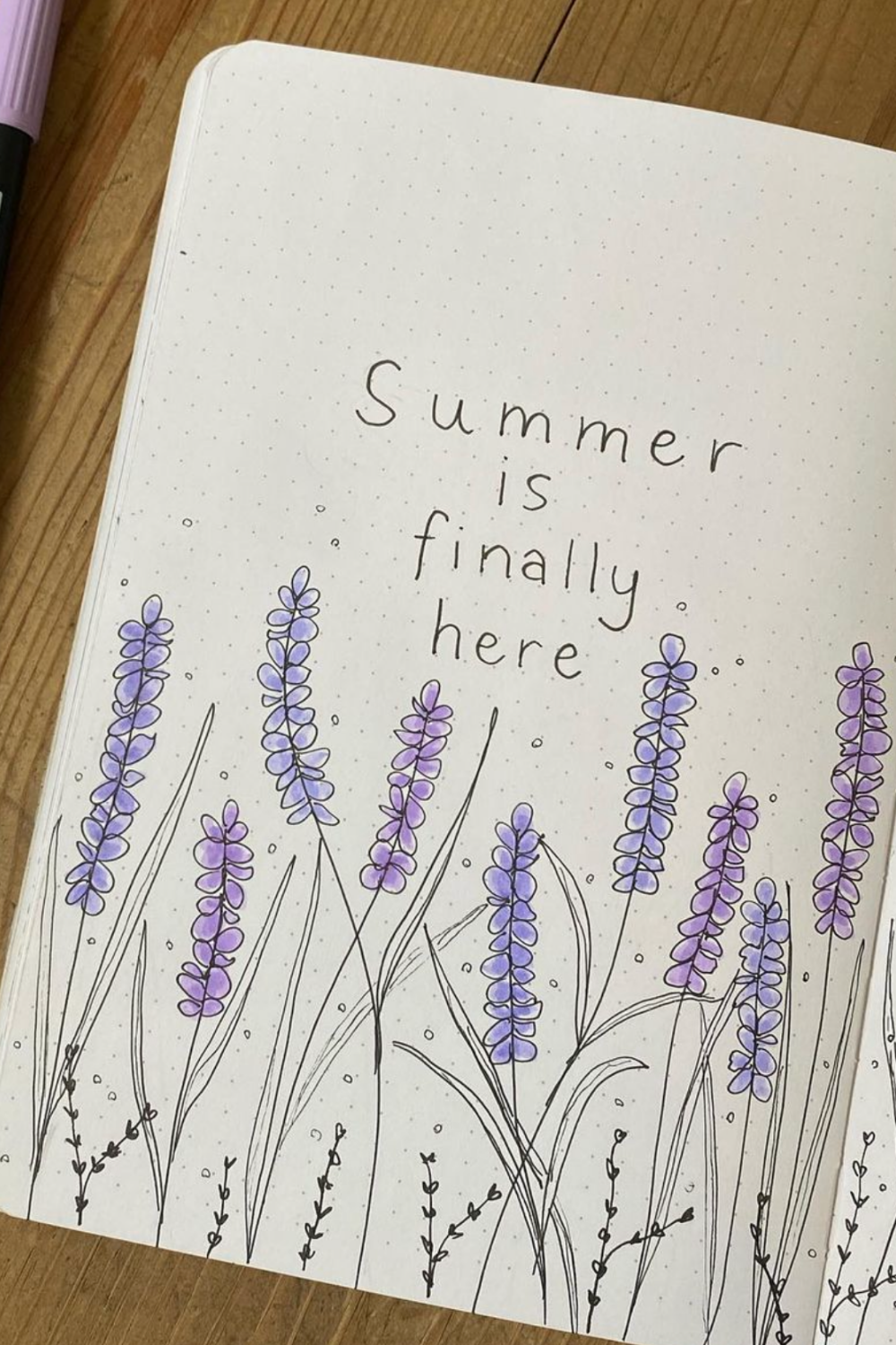 hello summer bullet journal