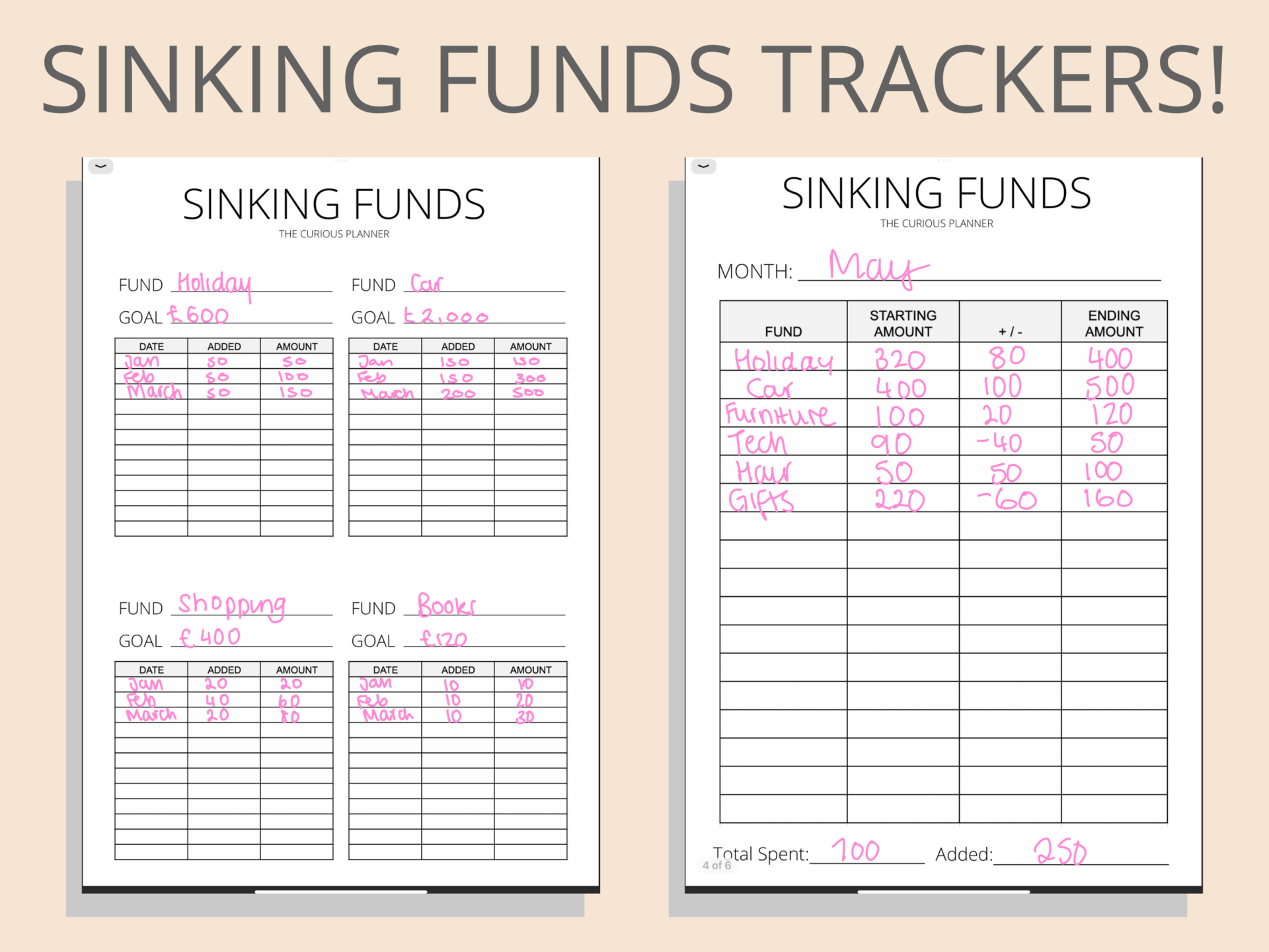 Sinking Funds 101 + Best Free Sinking Funds Tracker Printable - The ...