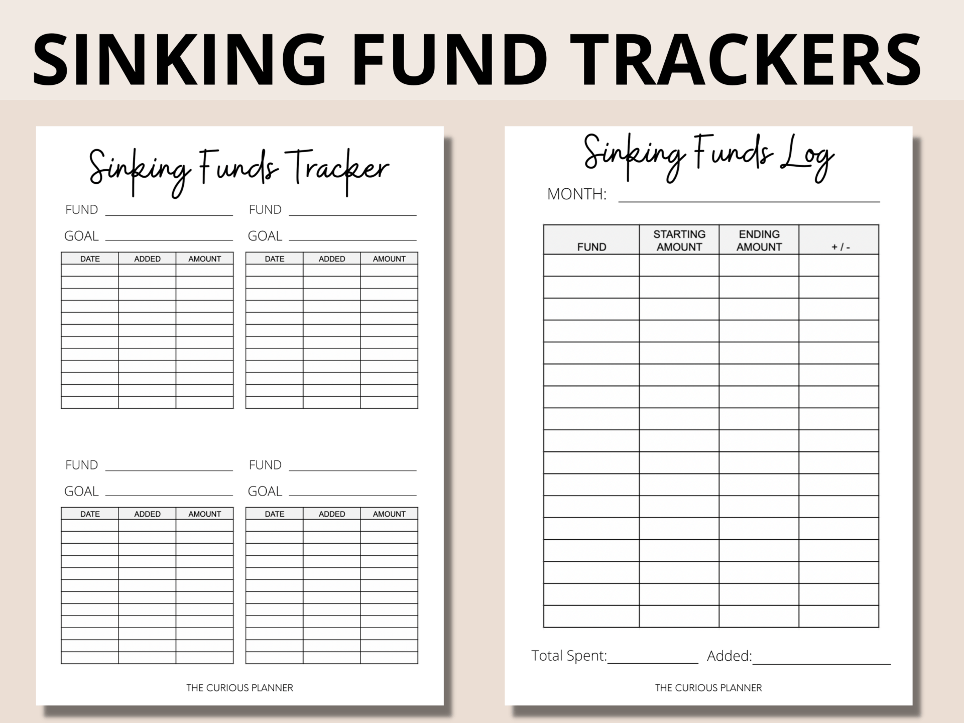 Sinking Funds 101 + Best Free Sinking Funds Tracker Printable