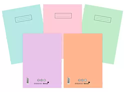 Silvine A4 Notebooks Assorted Pastel Colours (Pack of 10)