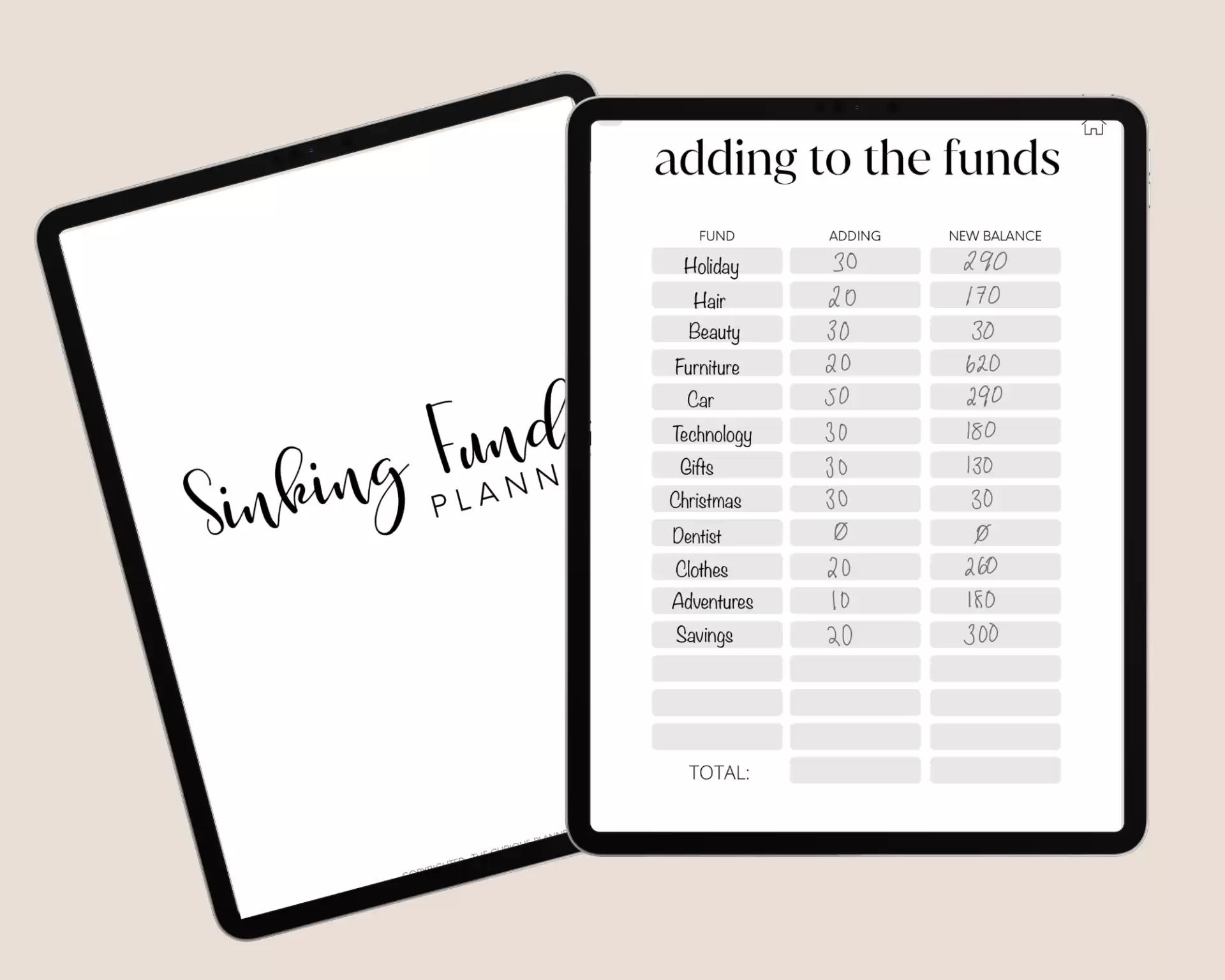 Digital Sinking Funds Planner - The Number 1 Ultimate Savings Planner