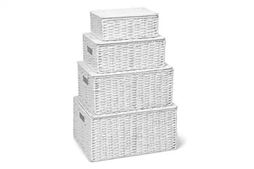 Wicker Storage Basket Hamper