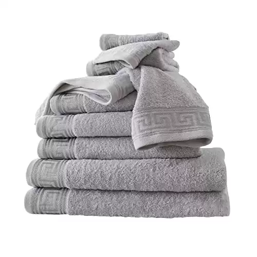 8 Piece Towel Set - Grey