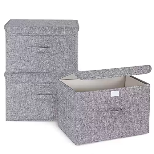 Fabric Storage Boxes With Lids