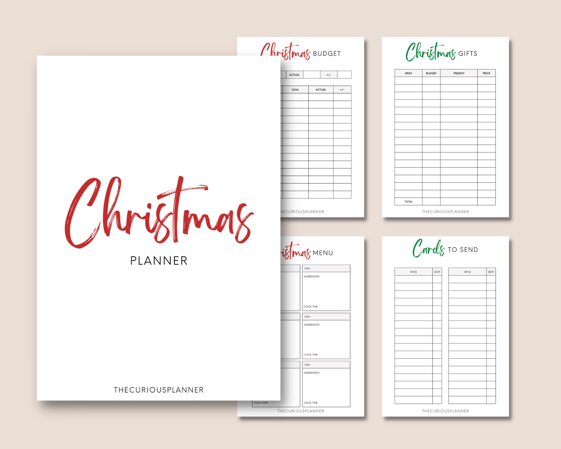 Christmas Planner Printable